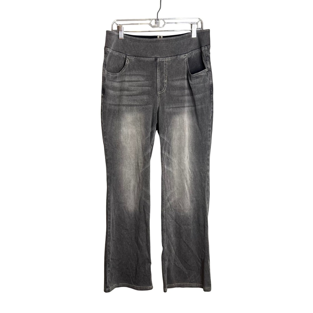 Halara Flex High Waisted Bootcut Jeans Sz XL Washed Casual Gray 02804748